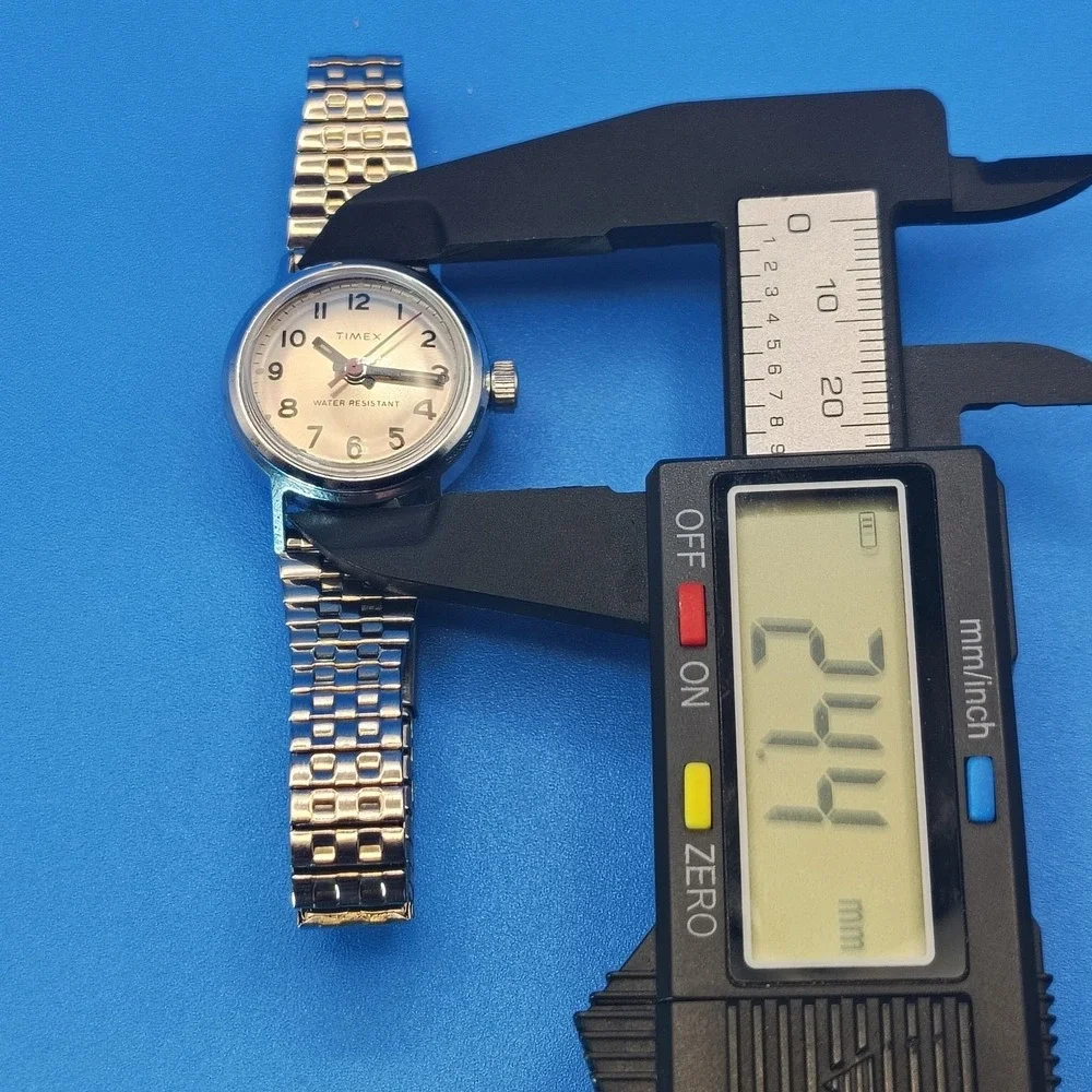 Vintage 1976 Timex Mechanical Manual Wind‎ 24mm Women's Watch Fully Restored